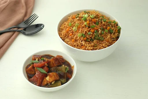 Oriental Veg Rice With Sweet Sour Vegetables