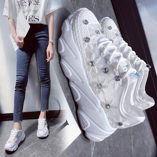Title 1, Womens Platform Mesh Casual Shoes, combining c...