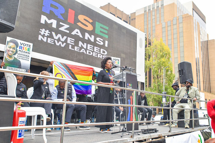 Rise Mzansi national chairperson and Gauteng premier candidate Vuyiswa Ramokgopa announced a 'Tsoga Gauteng plan' for the province. The launch was attended by party volunteers and supporters at Beyers Naude Square, Joburg CBD.