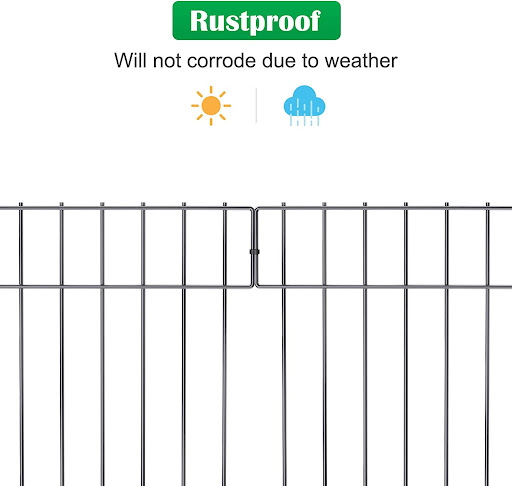 Title 7, Metal Outdoor Garden Floor Anti-animal Fence. E...