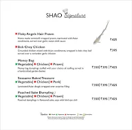 Shao - Hotel Park Plaza menu 5