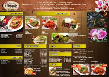 Kampoeng Anggrek menu 