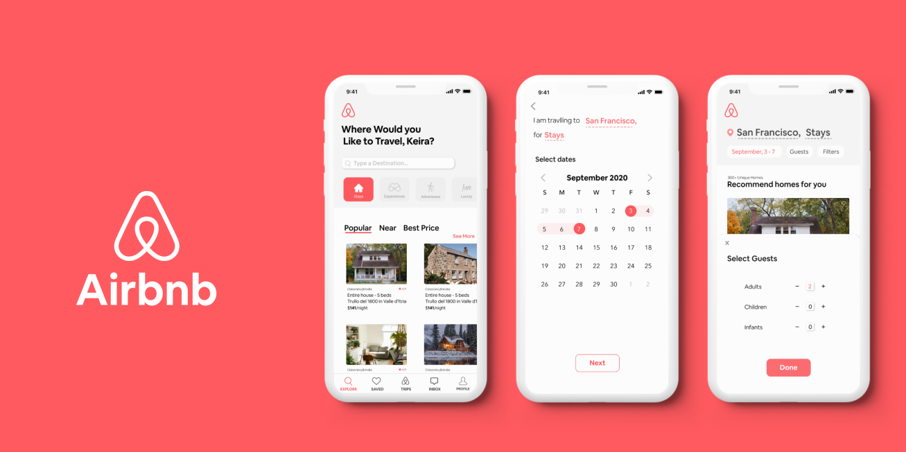 How I redesign Airbnb's in-app searching experience | by Fangyuan Dong |  Medium