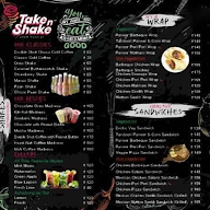 Take N Shake Cafe menu 1