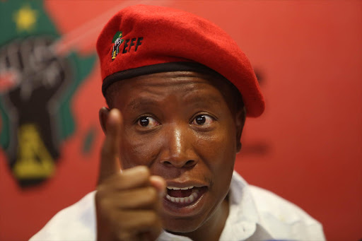 "The Absa nonsense is not legit and I will not be told by opposition of the EFF on how to act‚" EFF leader Julius Malema said.