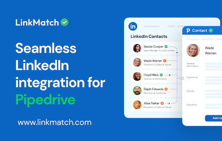 LinkMatch For Pipedrive chrome extension