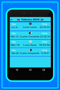 Calendario Lunar 2019-Fases de la Luna(圖6)-速報App