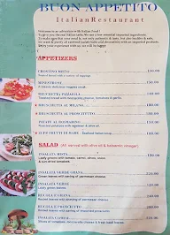 Buon Appetito menu 2