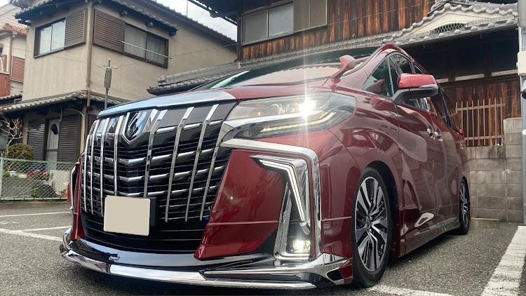 アルファードのWORK WHEELS JACK・ホイール交換・フルスモもどき・ダークレッドマイカメタリックに関するカスタム事例の投稿画像4枚目