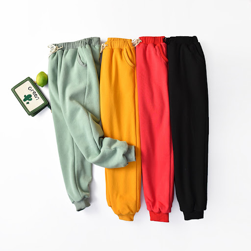 Title 5, Large size high waist loose lamb wool sports an...