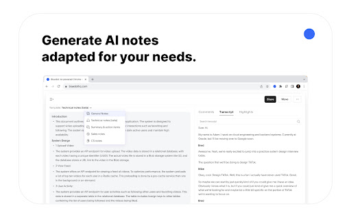 Bluedot: AI Meeting Recorder & Notetaker