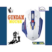 Chuột Inphic M6P Gundam Không Dây Pin Sạc 1600 Dpi Chuyên Game Chống Ồn (Hàng Cao Cấp)