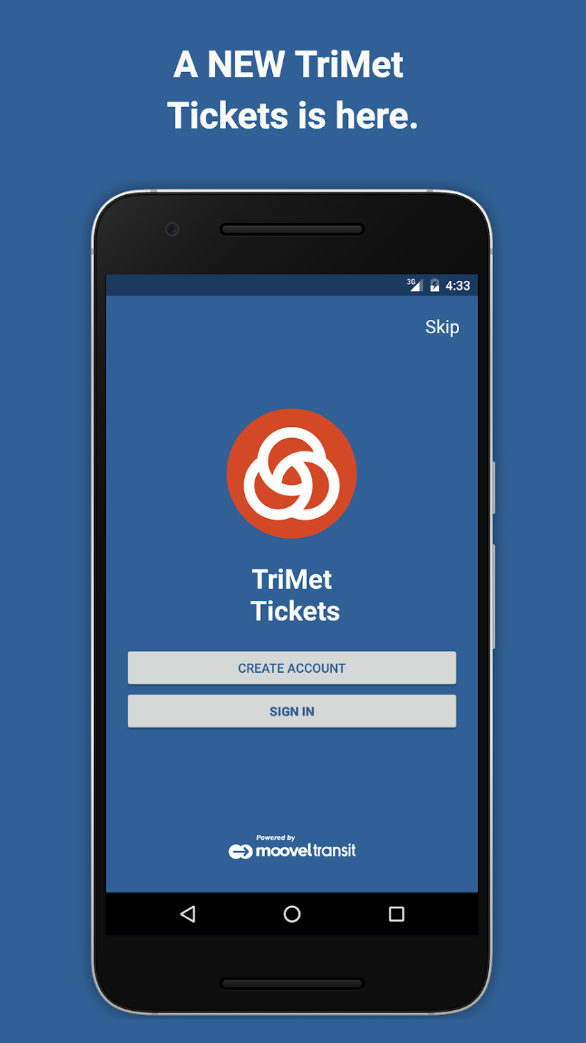 TriMet Tickets Screen 1