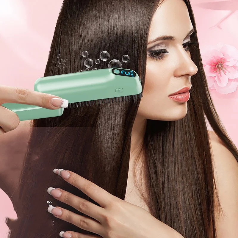 Lisseur de cheveux anionique double fonction, pour un lissage parfait et des cheveux brillants. Facile à utiliser, résultats professionnels.