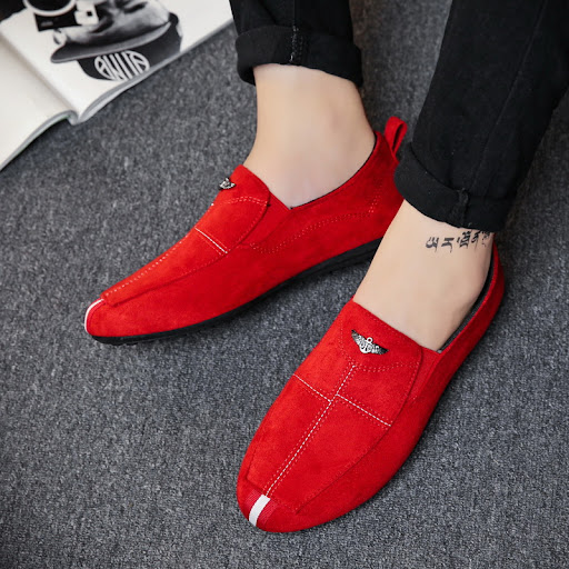 Title 5, Mens Summer All Match Suede Casual Shoes Peas ...