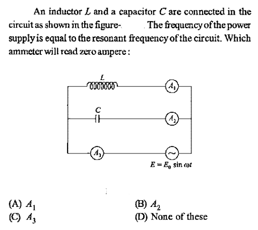 Resonance of circuit