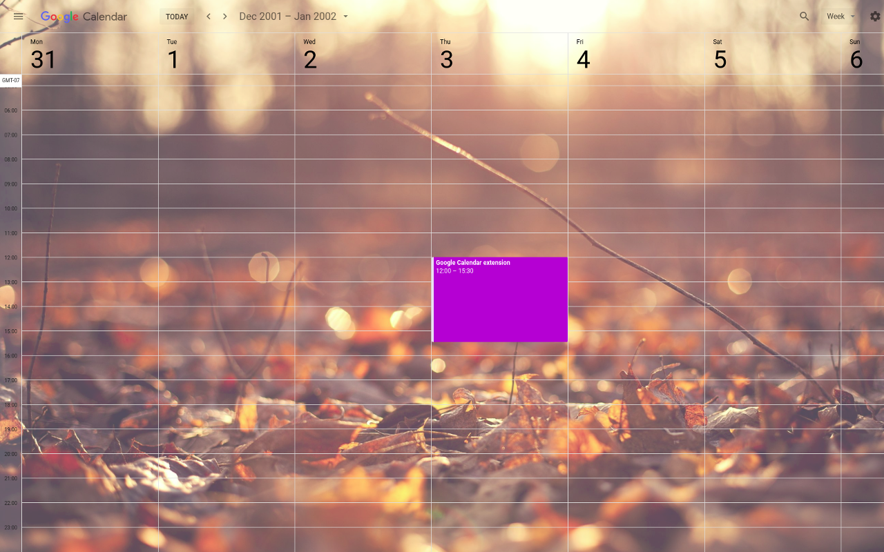 Custom Calendar Background Preview image 0