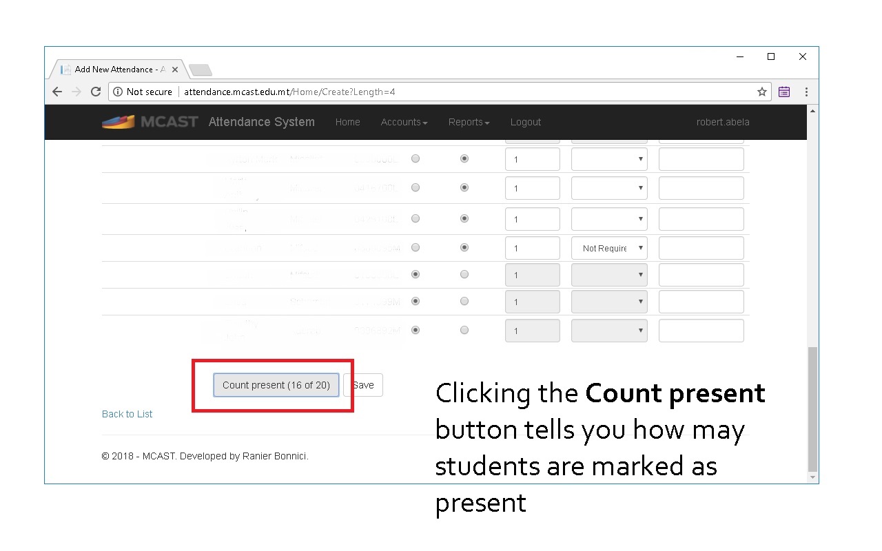 MCAST Attendance Helper Preview image 4