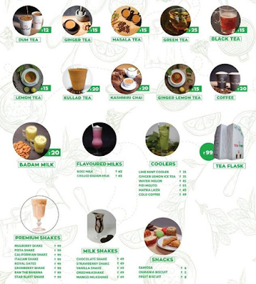 Tea Time Cafe menu 