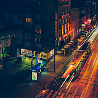 Tram notturno a Cracovia di 