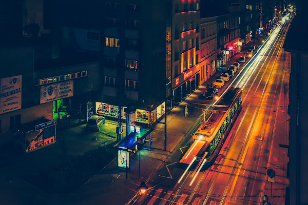 Tram notturno a Cracovia di mariateresatoledo