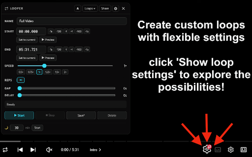 YouTube Looper screenshot 2