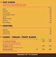 Brownie Point menu 2