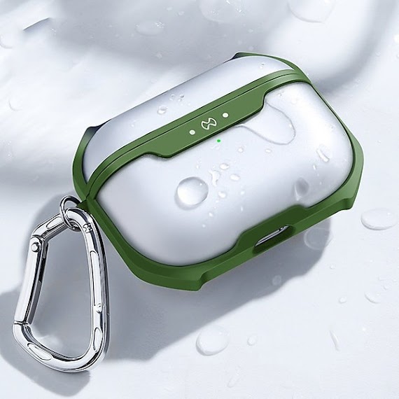 Case Airpods Pro XUNDD PC trong nhám, viền đen TPU dẻo 4 gốc chống sốc - Hàng nhập khẩu