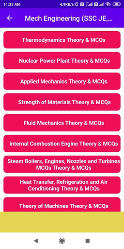 Mechanical Engineering  SSC JE, RRB JE