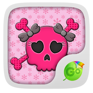 Girlish Skull Keyboard Theme