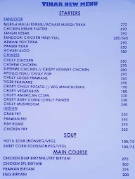 Vihar menu 1