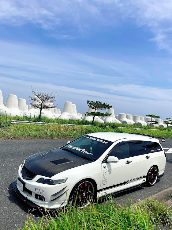 アコードワゴンのコロナに負けるな❗️・いいね👍コメント、いつもありがとうございます😊・墓参り・テトラポッドに関するカスタム事例の投稿画像3枚目