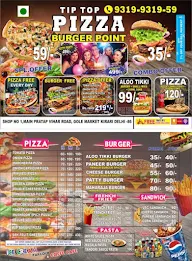 Tip Top Pizza Burger Point menu 2