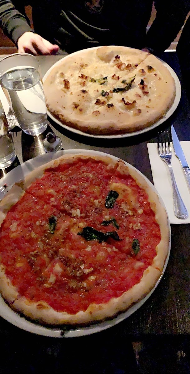 Both gluten free pizza- I dream about having this again