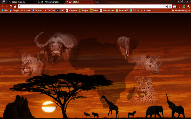 Africa chrome extension