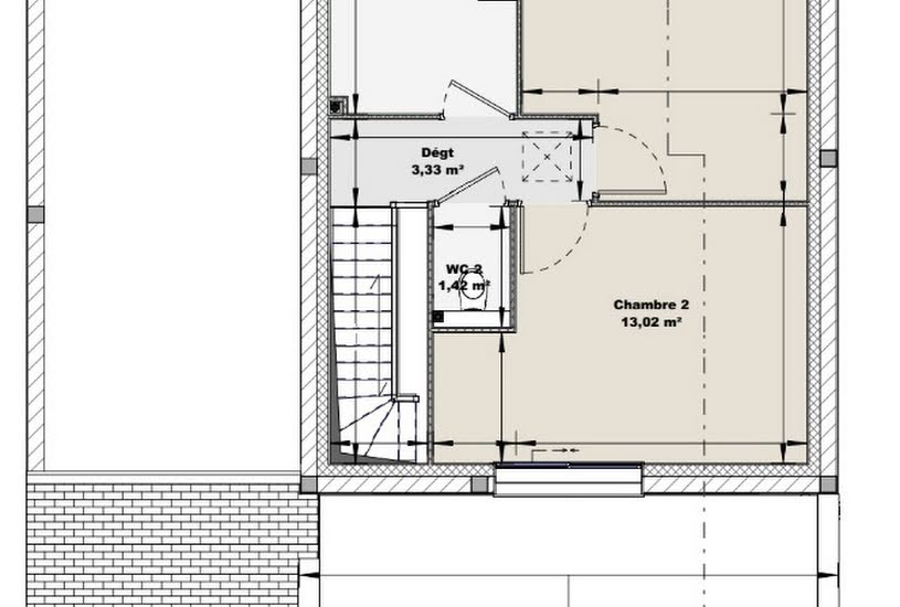  Vente Terrain + Maison - Terrain : 955m² - Maison : 117m² à Champsecret (61700) 