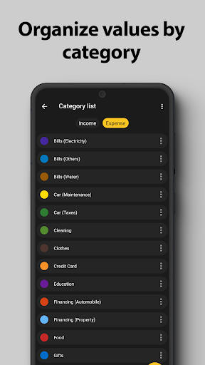 Screenshot Budget Planner Finance tracker