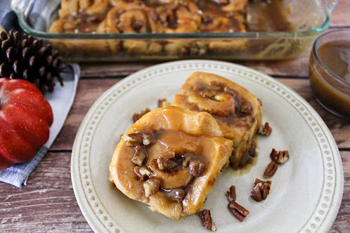 Caramel Pumpkin Rolls