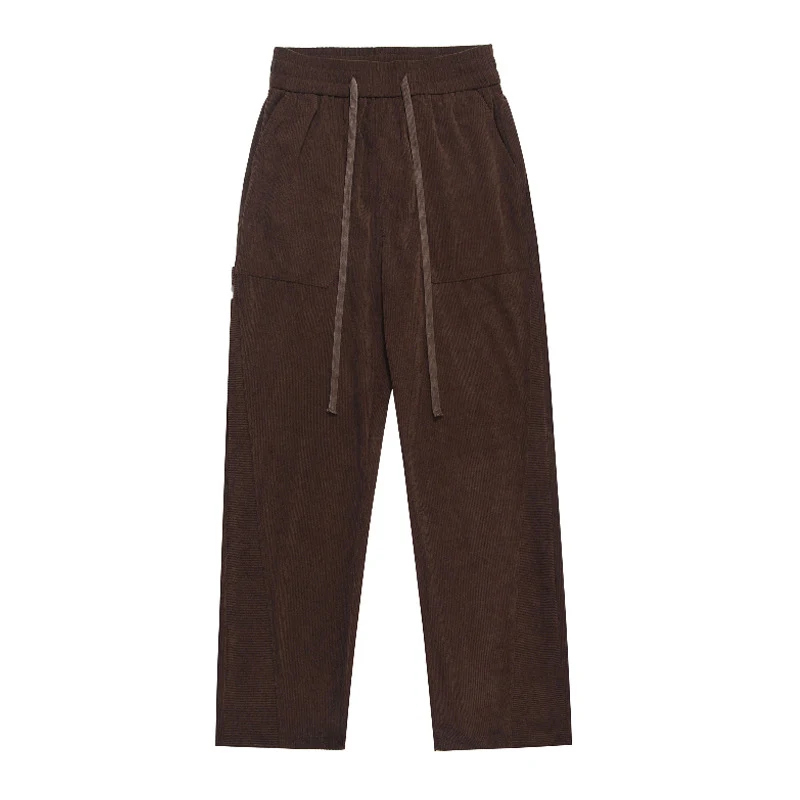 Pantalones Casuales Rectos de Corduroy Retro para Hombre. Cómodos, versátiles y con un diseño clásico para un look relajado y con estilo en cualquier ocasión.