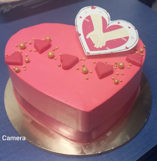 Valentine Special  Promise Day Heart Cake