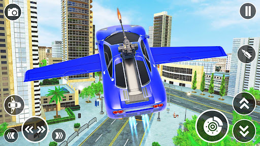 Screenshot Flying Car Shooting - Car Game