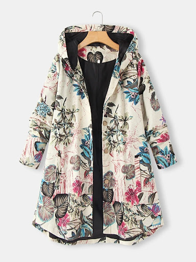 Title 6, Ethnisch bedruckte gepolsterte Jacke mit gepols...