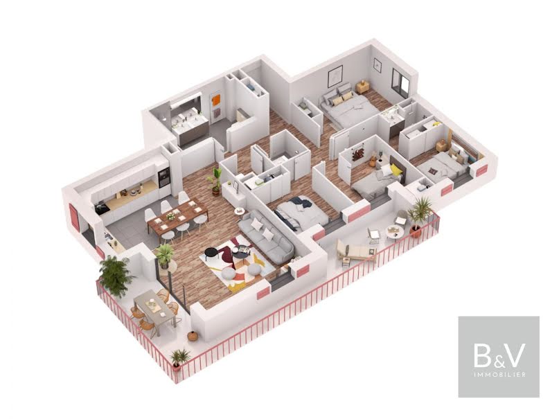 Vente appartement 5 pièces 115 m² à Bidart (64210), 1 100 000 €