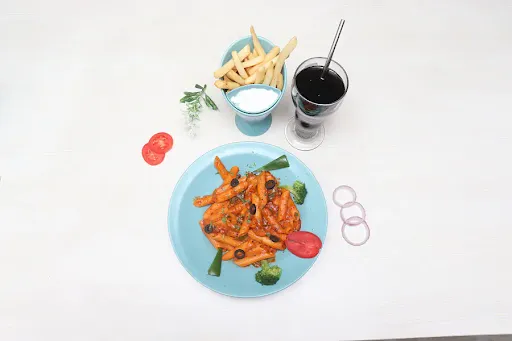 Pasta + Fries + Cold Drink