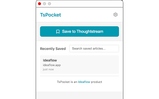 IdeaPocket - Save to Thoughtstream