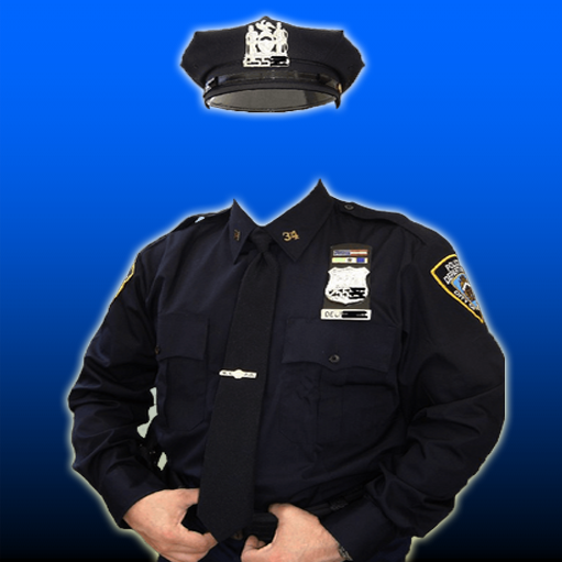 Police Suit Photo Frame Maker
