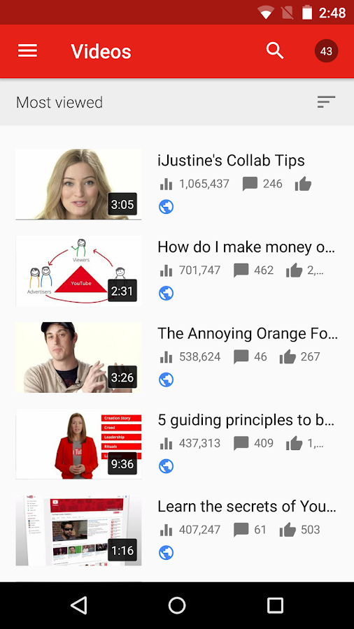    YouTube Studio- screenshot  