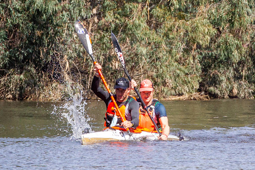 A Breede win and a pre-Fish victory will see the pair of Andy Birkett (front) and Nick Notten go into this weekend's Fish River Canoe Marathon as the favourites