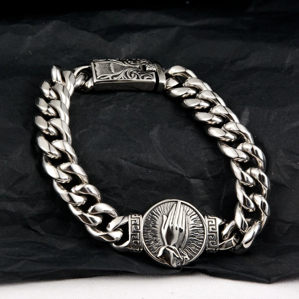 Title 4, Bracelet cubain de prière rétro européen en aci...