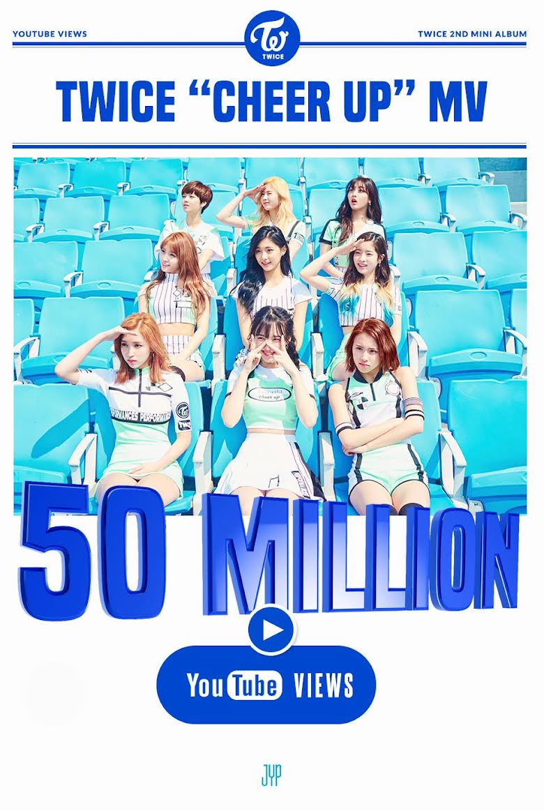 Twice S Cheer Up Becomes Fastest K Pop Mv To Reach 50 Million Views On Youtube Koreaboo